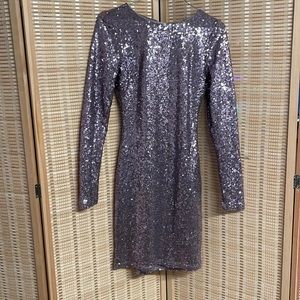 Lulus purple sequin dress